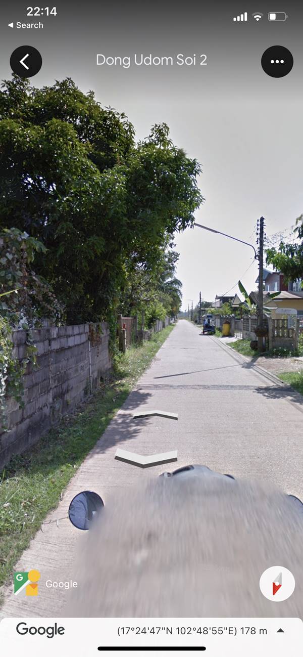 ขายที่ดิน พร้อมสิ่งปลูกสร้าง ต.หนองบัว อ.เมืองอุดรธานี เนื้อที่ 196.6 ตร.ว 